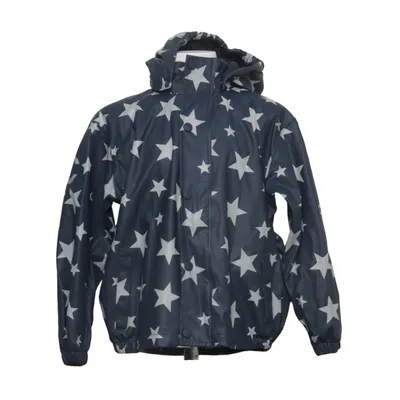 Regenjack (Blauw, Wit) van Mikk-line Polyester, Polyurethaan