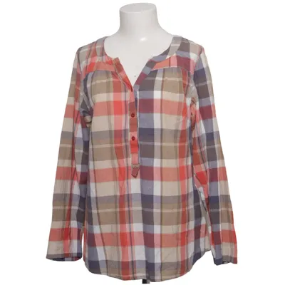 Blouse (Red, Blue, Beige, Multicolored) from Zizzi Cotton