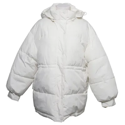 Vinterjakke (Hvid) fra NA-KD Polyester