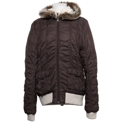 Vinterjakke (Brun, Hvid) fra VILA Clothes Polyamid, Polyester