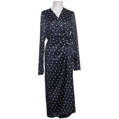 Omlottklänning (Blå, Vit) från Ellos Elastan, Polyester