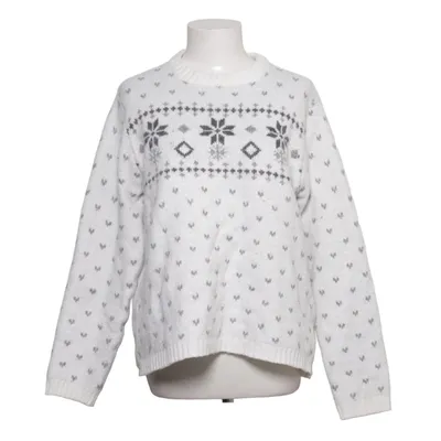 Sweater (Hvid, Grå) fra Lager 157 Polyester, Uld