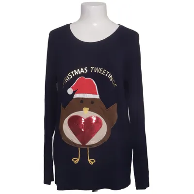 Kersttrui (Blauw) van Jojo Maman Bébé Elastaan, Viscose