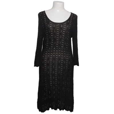 Dress (Black, Beige) from K & US Linen, Viscose