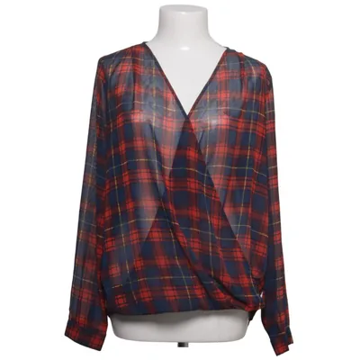 Wikkelblouse (Rood, Blauw, Geel) van Lumiere Polyester