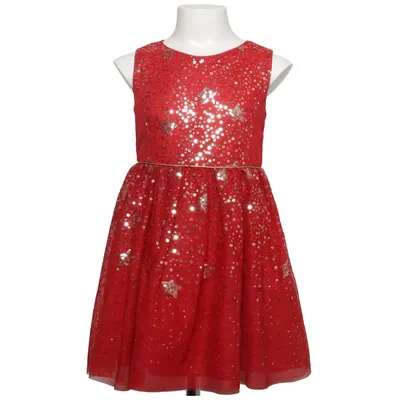 Aftenkjole (Rød, Guld) fra Lindex Kids Polyester