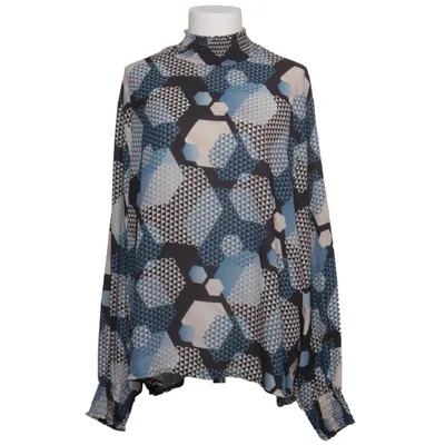 Blouse (Blue, Black, Beige) from Lacony Elastane, Polyester