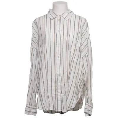 Shirt (White, Beige, Blue) from Lindex Linen, Viscose