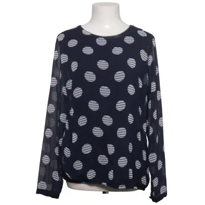 Blouse (Blauw, Wit) van Zero Polyester, Viscose