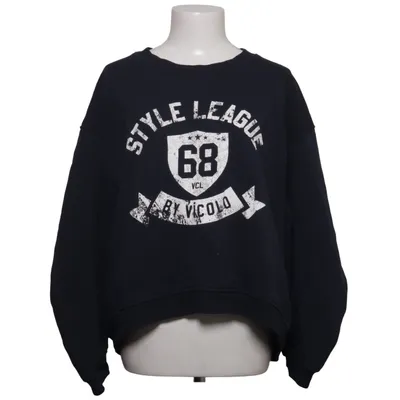 Sweatshirt (Blauw) van Vicolo Katoen, Polyester