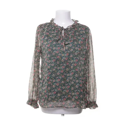 Pussy bow blouse (Green, Multicolored) from Emma Ella Polyester, Cotton