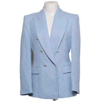 Blazer (Blauw) van Zara Acetaat, Katoen