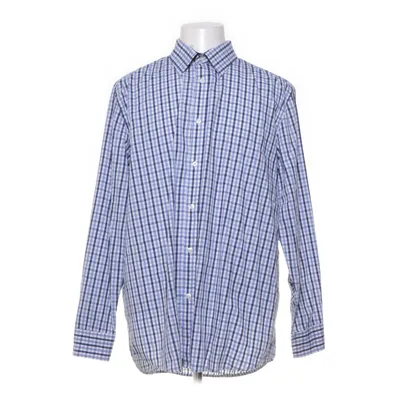 Shirt (Blue, White) from Henson & Henson