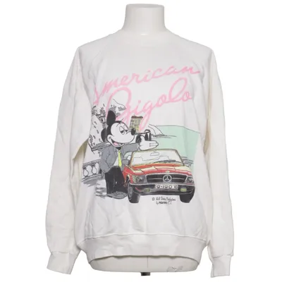 Sweatshirt (White, Multicolored) from Hanes Acrylic, Cotton