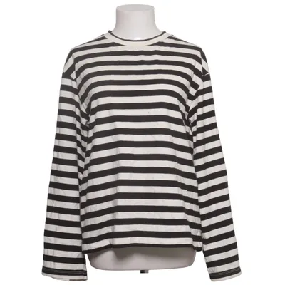 Långärmad t-shirt (Svart, Vit) från H&M Bomull