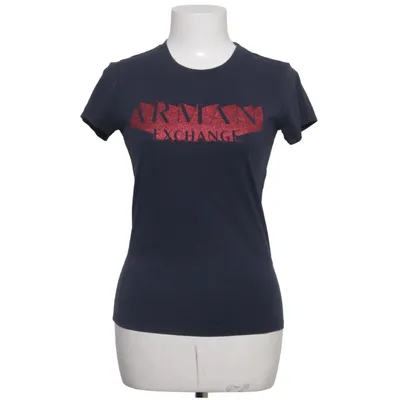 T-shirt (Bleu) de Armani Exchange Coton, Élasthane