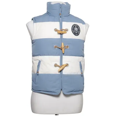 Outer vest (Blue, White) from River Woods Cotton, Down, Feather, Polyamide