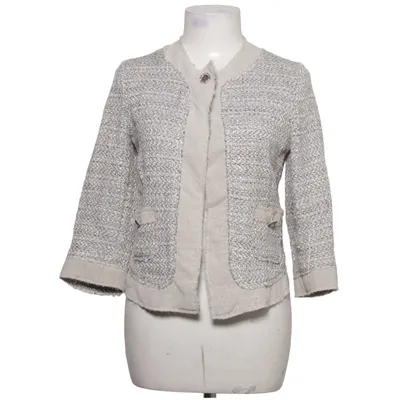 Jacke (Beige, Weiß, Schwarz) von Liu Jo Jeans Baumwolle, Leinen, Polyester