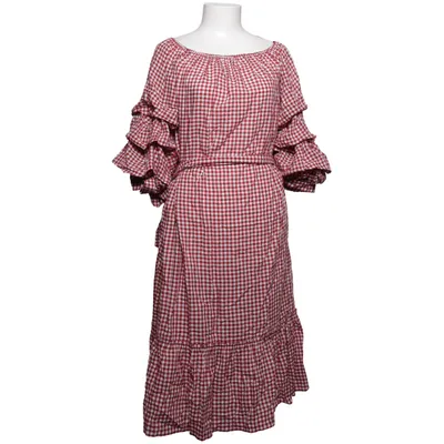 Jurk (Rood, Wit) van Zara Woman Lyocell, Polyester, Viscose