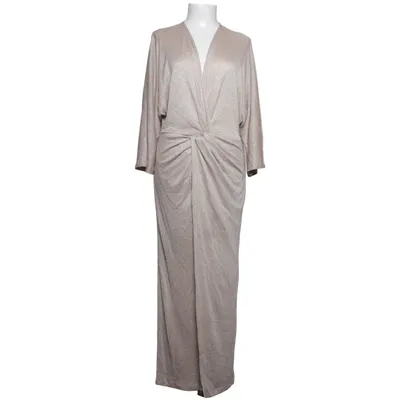 Långklänning (Beige) från Indiska Metallfiber, Polyester, Viskos