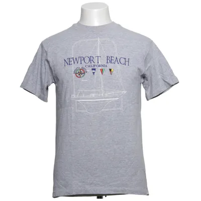 T-shirt (Grå) från Anvil Bomull, Polyester