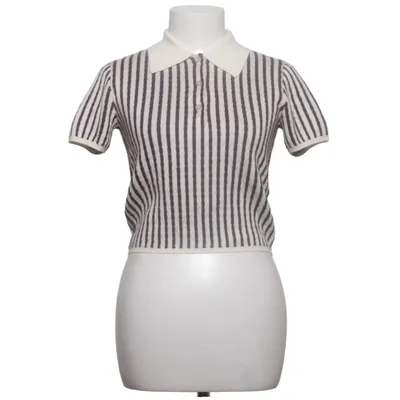 Polotrøje (Brun, Hvid) fra Frame Kashmir, Polyester, Silke