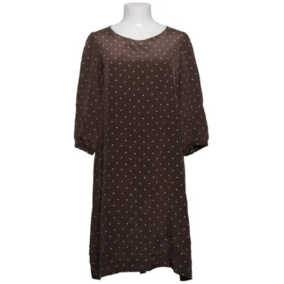 Robe (Marron, Blanc) de Greta Soie