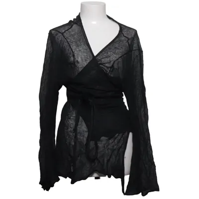Wickeljacke (Schwarz) von Nygårdsanna Baumwolle, Metallfaser