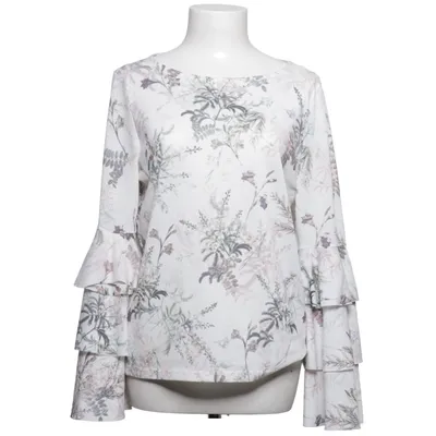 Bluse (Hvid, Flerfarvet) fra Gina Tricot Elastan, Polyester