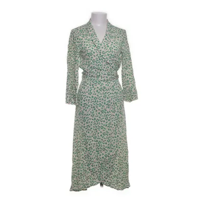 Wrap dress (White, Green) from Ganni Viscose