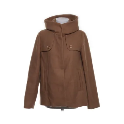 Skepparkavaj (Kamel - KORT KAPPA MED EXTRASTOR KRAGE) från Zara Basic Ull, Polyester, Polyamid