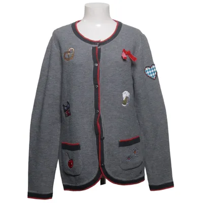 Cardigan (Grå, Flerfarvet) fra AJC Akryl, Polyester