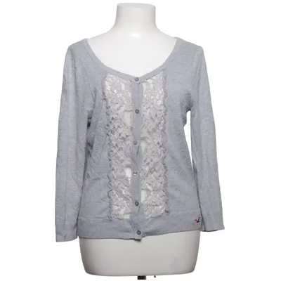 Cardigan (Gray) from Hollister Cotton, Polyamide, Viscose