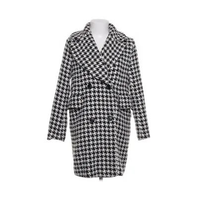 Coat (Black, White) from Y.A.S Polyester, Wool