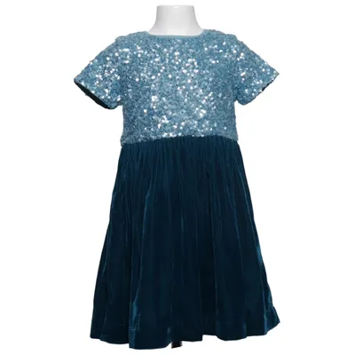 Klänning (Blå) från Mini Boden Bomull, Polyester