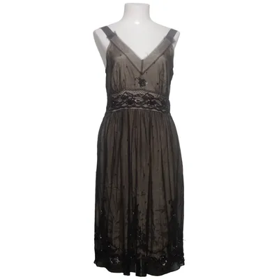 Robe de cocktail (Beige, Noir) de Tintoretto Polyamide, Viscose