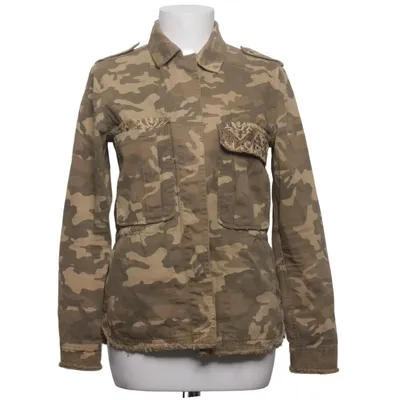 Denim jacket (Brown, Green) from Bershka Premium Outerwear Cotton