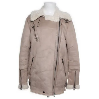 Shearlingjakke (Beige) fra Bershka Polyester