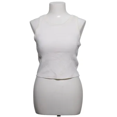 Tank Top (White) from Uniqlo Cotton, Elastane, Polyester