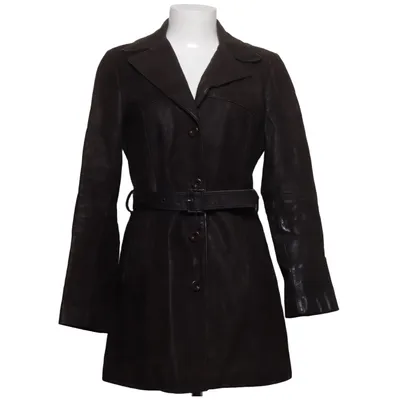 Veste longue en cuir (Marron) de Giovanni Cuir
