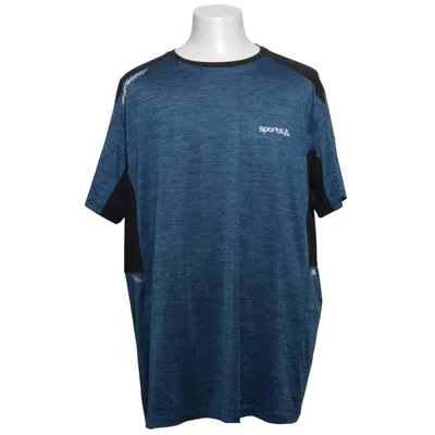 T-shirt (Bleu, Noir) de Sports Élasthane, Polyester