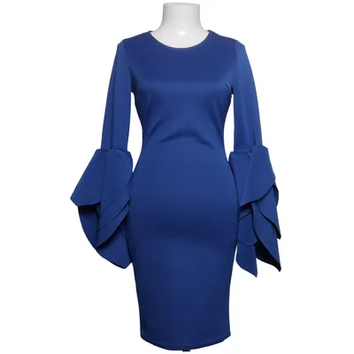 Jurk (Blauw) van Club London Elastaan, Polyester
