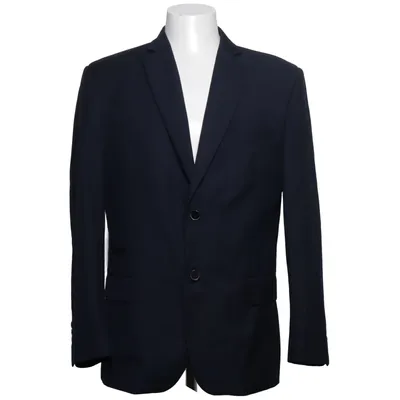 Blazer (Blue) from Slimline Polyester, Silk, Viscose, Wool