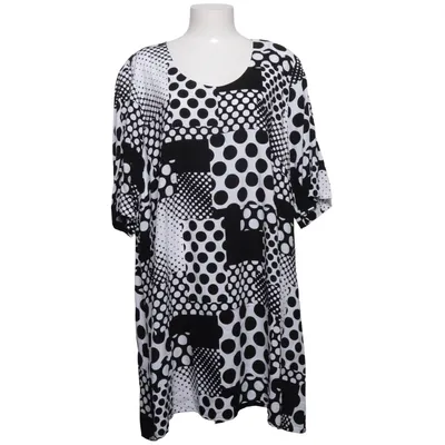 Tunic (Black, White) from Mona Lisa Viscose
