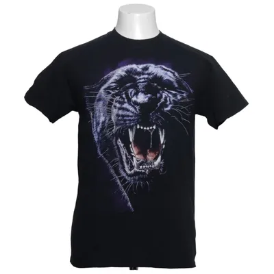 T-shirt (Svart, Flerfärgad) från Gildan Bomull