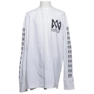 Langærmet t-shirt (Hvid) fra Marcus & Martinus x H&M Bomuld