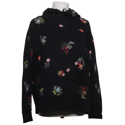 Hoodie (Black, Multicolored) from Erdem x H&M Cotton, Polyester