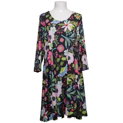 Robe (Noir, Multicolore) de Dress Like Marie Élasthane, Polyester, Viscose