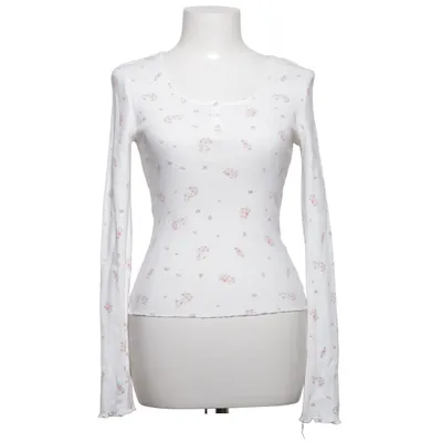 Henley T-shirt (Hvid, Pink) fra Clockhouse by C&A Bomuld