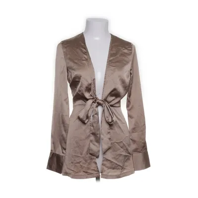 Wrap blouse (Beige) from Boohoo Polyester